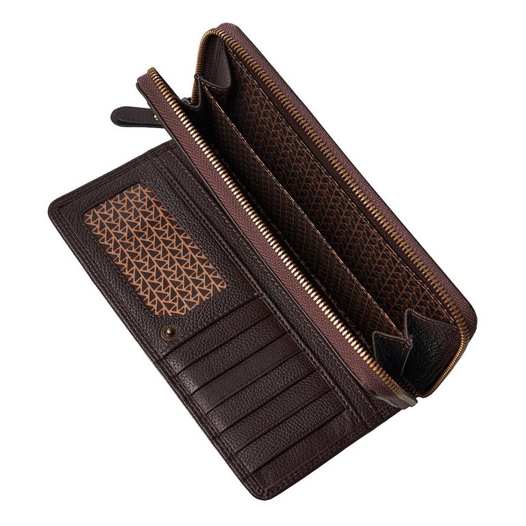 Портмоне Dr.Koffer 20,5*10 см нат. кожа, коричневый