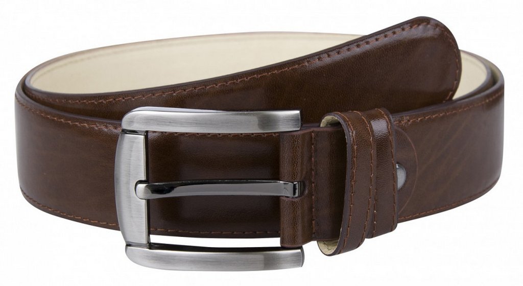 Ремень Alliance нат. кожа,  ширина 40мм, коричневый