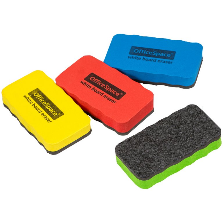 Губка для маркерной доски  107*57*20мм магнитная OfficeSpace