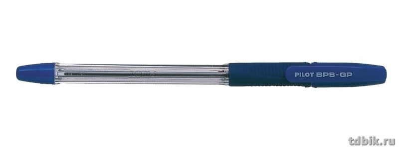 Ручка шариковая масляная Pilot резин.упор 0,5мм синяя (стерж.144мм, линия 0,18мм)