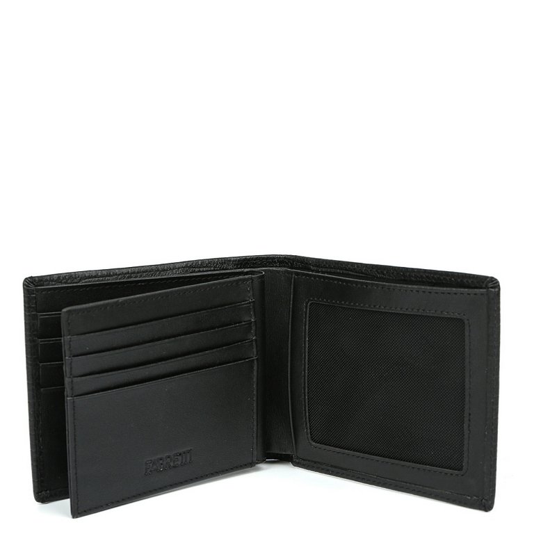 Портмоне FABRETTI мужское, нат. кожа, 12,5*10*2,5 см, черный