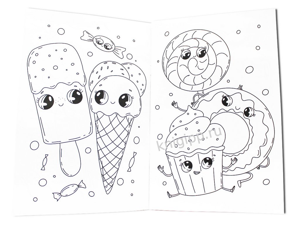 Раскраска А4 " Няшки" 6л  ПРОФ-пресс