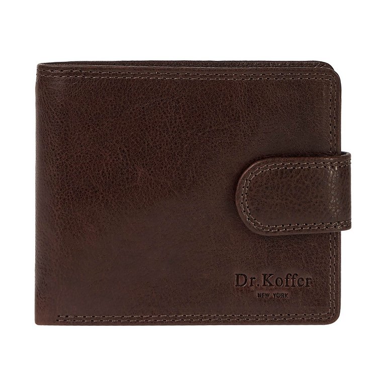 Портмоне Dr.Koffer 11*9,5 см нат. кожа, коричневый
