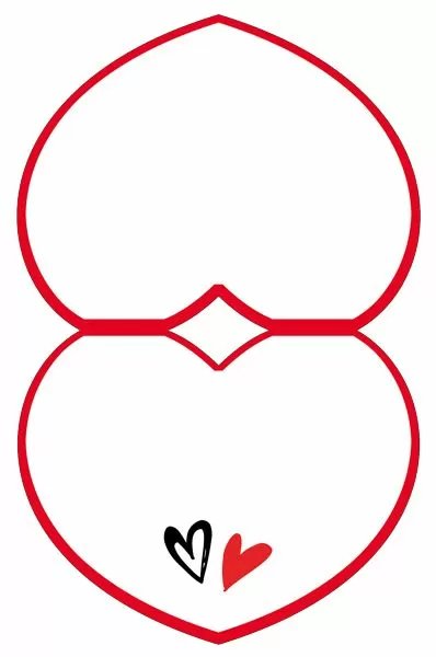 Открытка "Валентинка" мини "Люблю бесконечно"