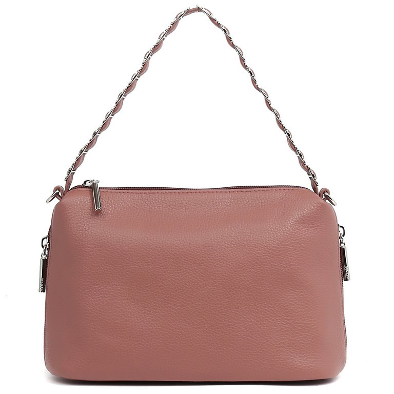 Сумка женская Palio 25х18х10 см, нат. кожа, темно-розовый