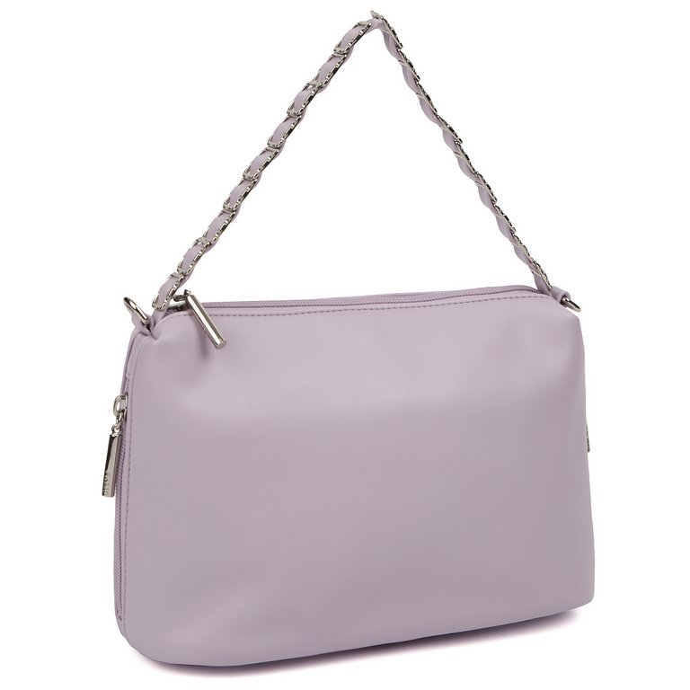 Сумка женская Palio 26х17х10 см, нат. кожа, лиловый