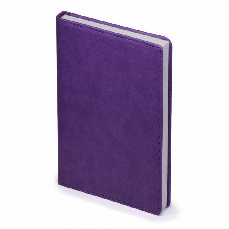 Ежедневник без дат 145*216 мм Альт "Velvet" фиолетовый