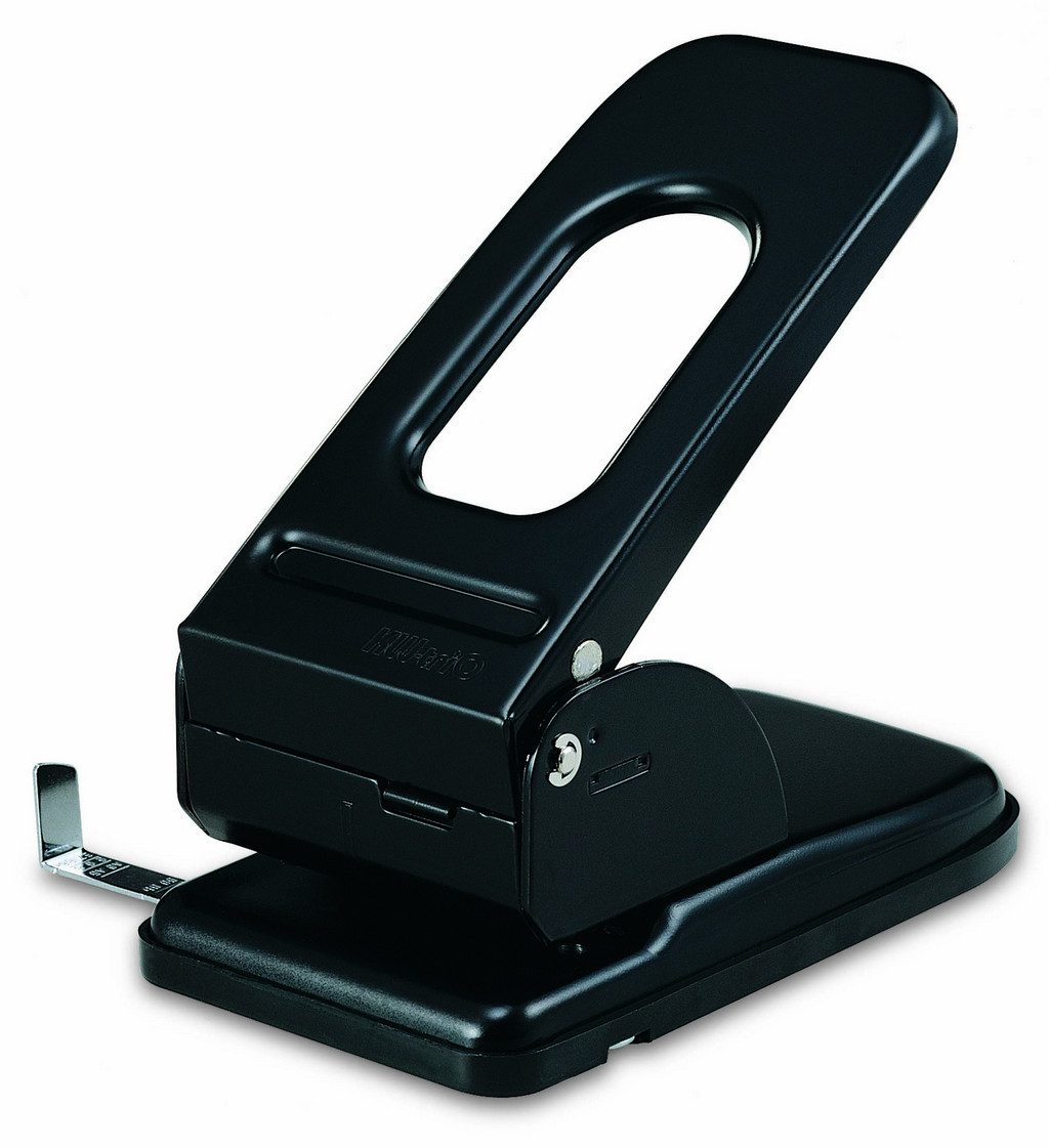 Дырокол мощный до 70л метал. Kw-Trio с линейкой черный