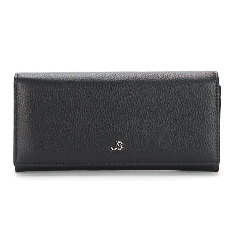 Портмоне Jane's Story женское 19см, нат.кожа, черное