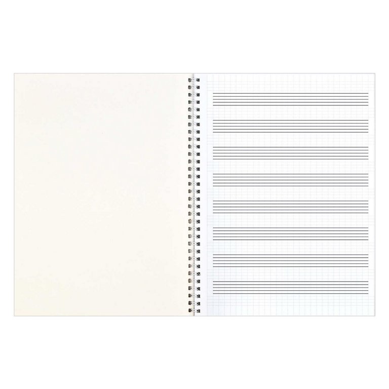 Тетрадь для нот 32 л., А4 на гребне "ЛЬЕТСЯ МУЗЫКА" вертикальная