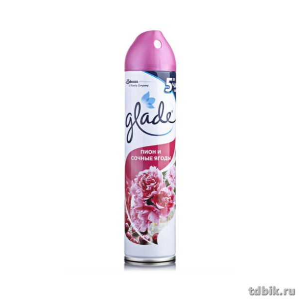 Освежитель воздуха Glade сочные ягоды, пион, 300 мл.