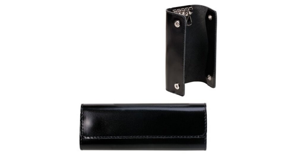 Футляр для ключей  D.Morelli "Black" из нат.кожи, на кнопках