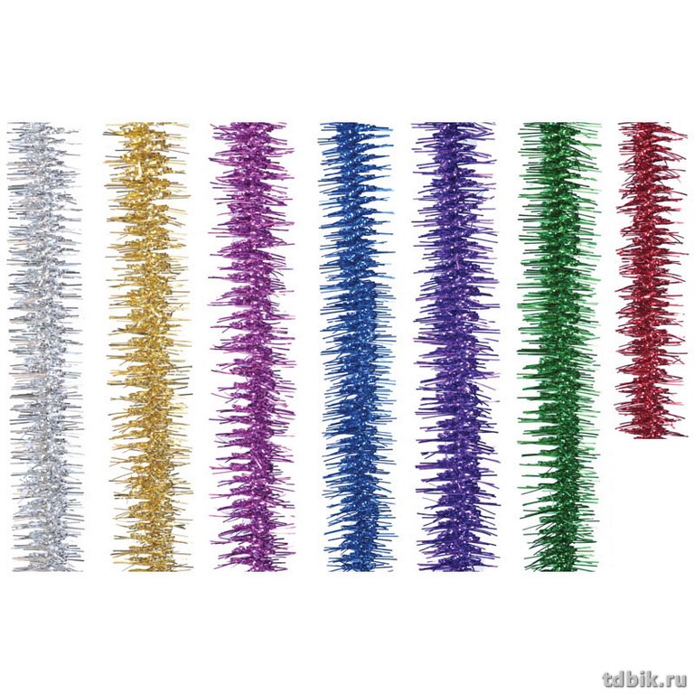 Мишура d  40мм, длина 2м "Карусель" цвет голубой MOROZCO