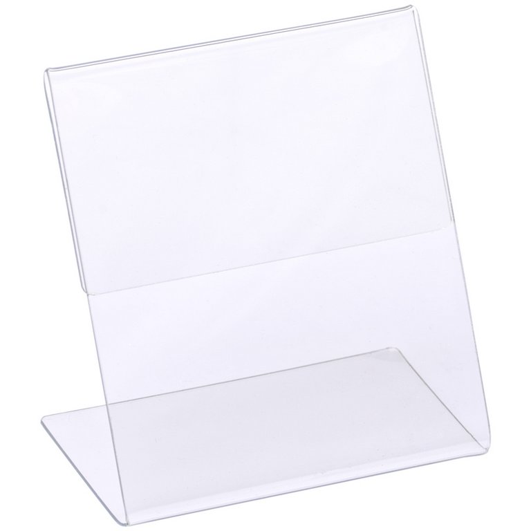 Держатель для ценника  80*90 мм акрил 1,0мм, настольный (вертикальный) OficeSpace