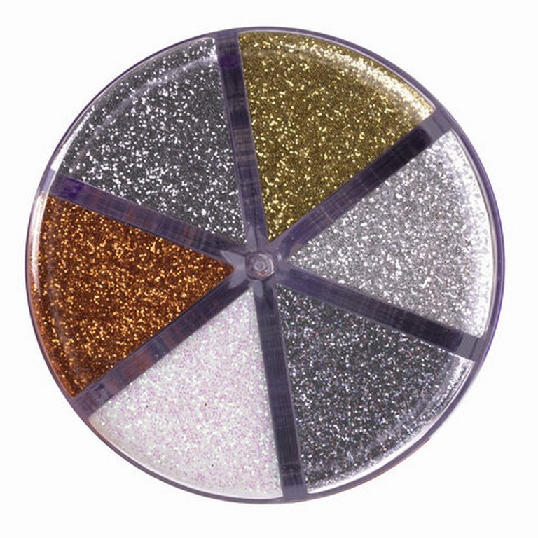 Глиттер 60г (6 цв.) с дозатором "Металлик" ОСТРОВ СОКРОВИЩ