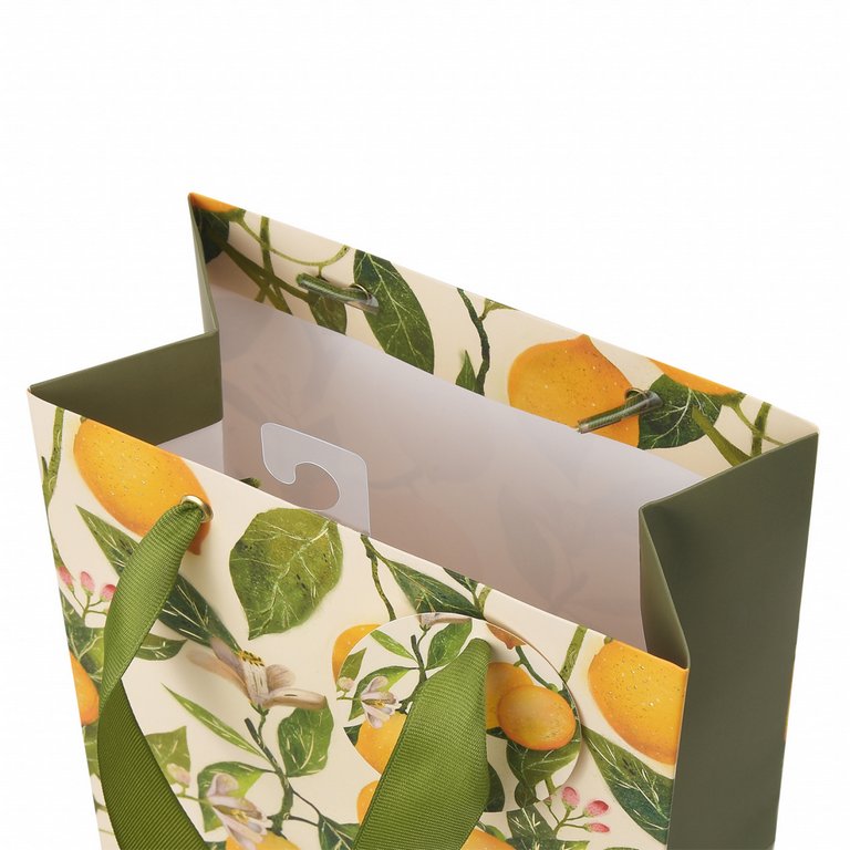 Пакет бумажный 26*32,4см матовый "Flora. Лимоны" BrunoVisconti