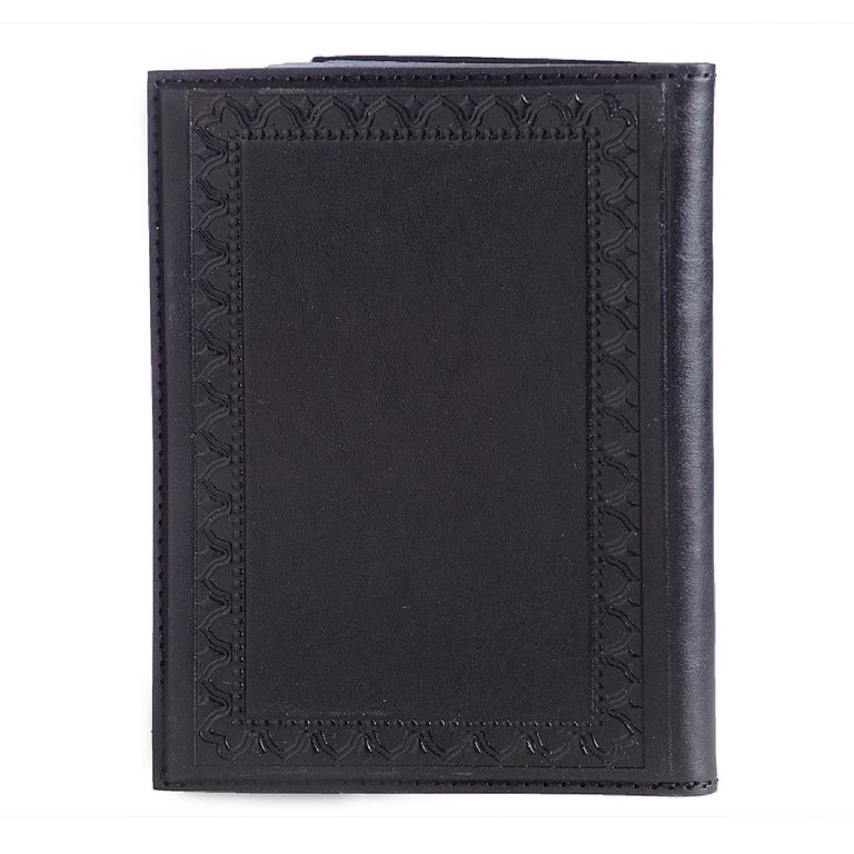 Обложка для автодокументов Макей, нат. кожа с Гербом, черная