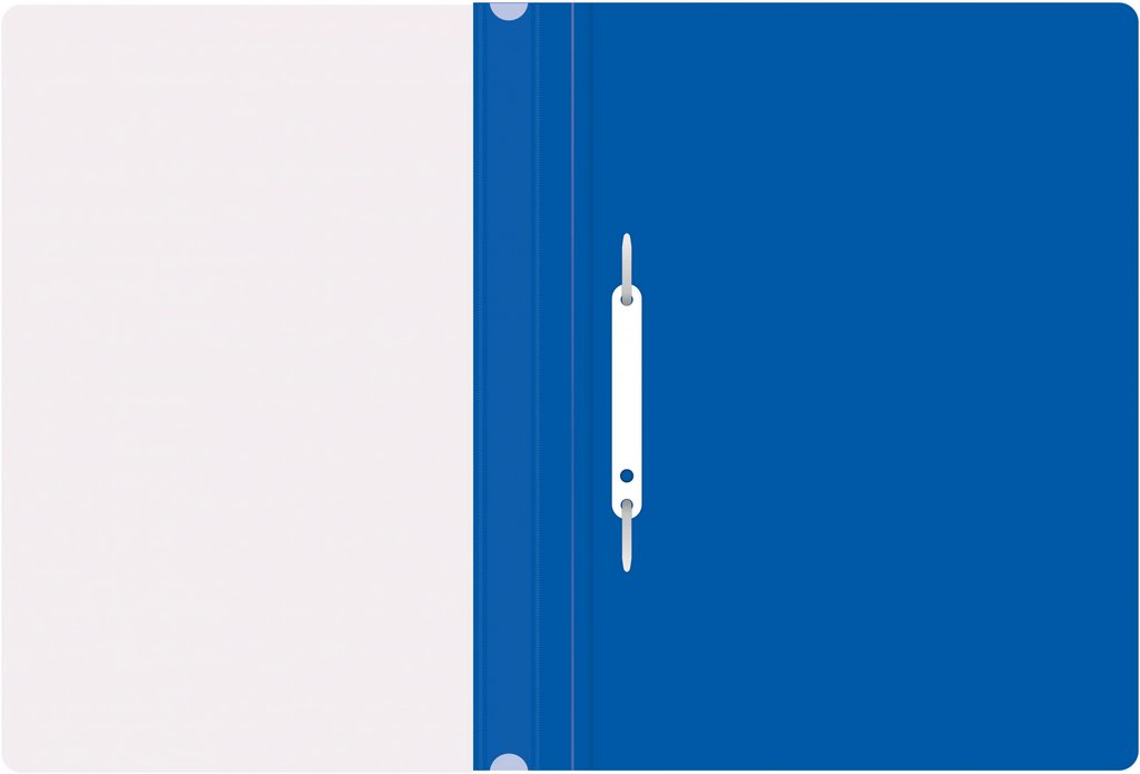 Папка-скоросшиватель А4 пластик, (0,11/0,13 мм) синяя Silwerhof Eco