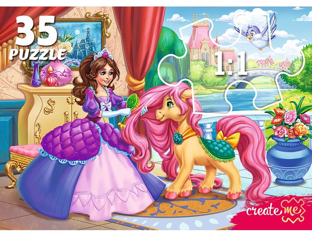 Пазлы   35 дет. "Королевство Пони" Рыжий кот