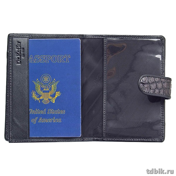 Обложка для паспорта и автодокументов Dr.Koffer нат. кожа, серый