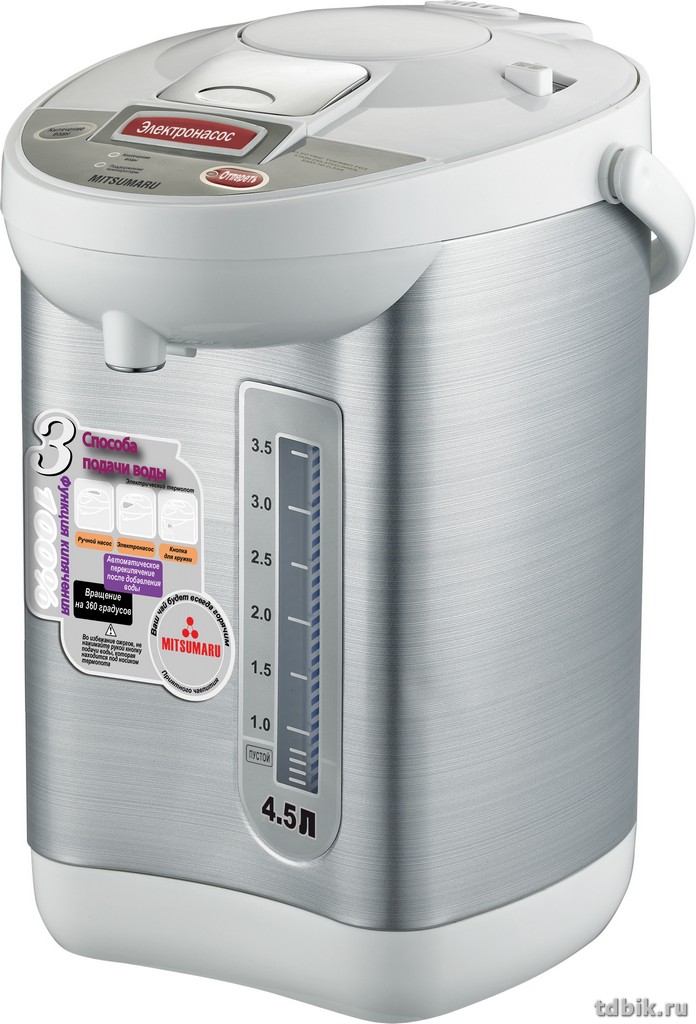 Термопот Econ ECO-301TP белый/серебристый, 3 литра