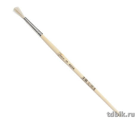 Кисть Коза  № 3 круглая живописная (короткая ручка) ГРААЛЬ