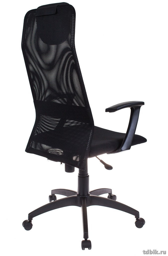 Кресло руководителя Бюрократ KB-8/BLACK  (сетка ткань, цв. черный )