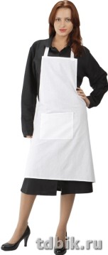 Спецодежда Фартук (х/б, белый, 142 г) бязь