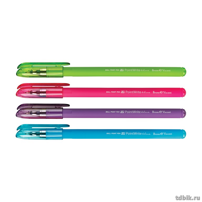 Ручка шариковая BV PointWrite "Special" прорезин. 0,38мм синяя (стерж. 143мм, линия 0,3мм) игольч.