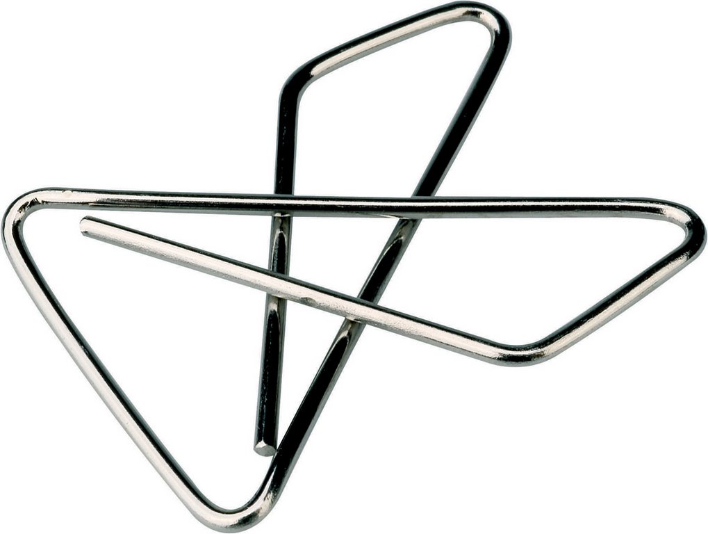 Скрепки 50 мм 12 шт/уп "Бабочка" Attache