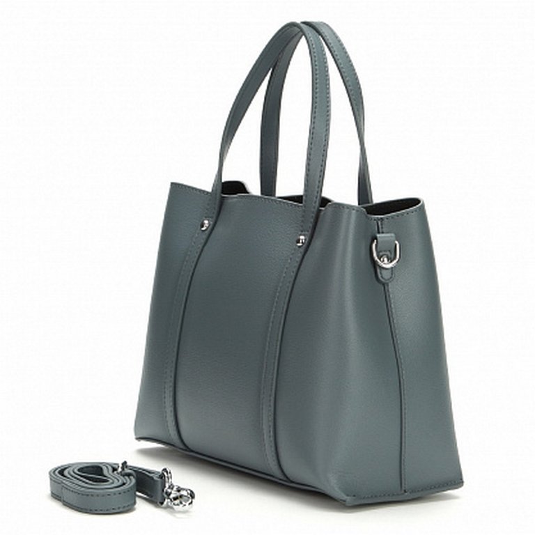 Сумка женская Jane's Story синяя, нат. кожа