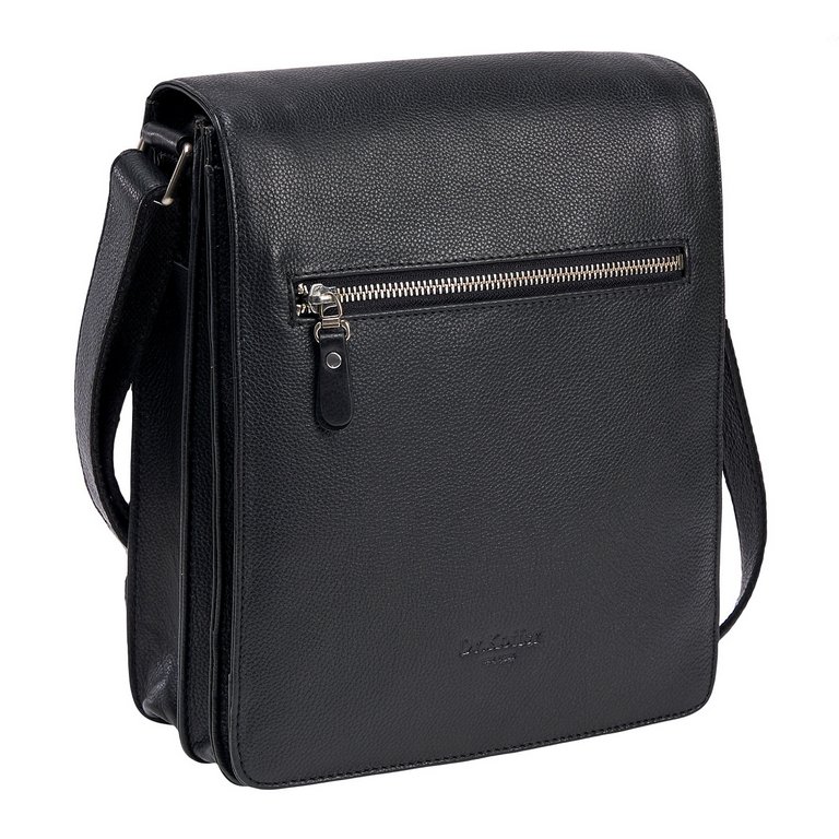 Сумка для документов Dr.Koffer 22*27*10см, нат. кожа, черный