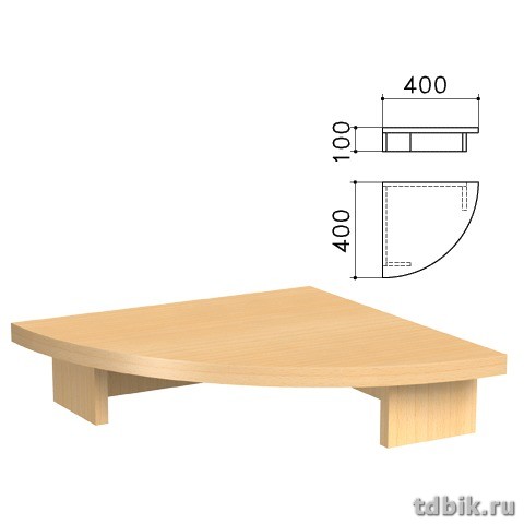Подставка под монитор "Канц" (400*400*100мм), цвет бук