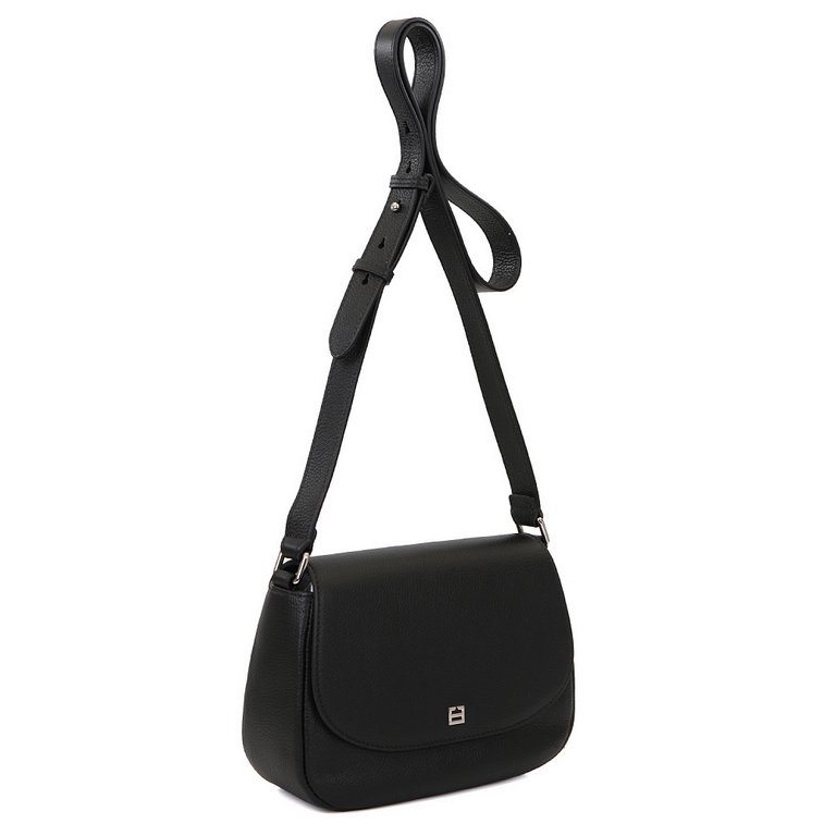 Сумка женская FABRETTI 20*16*8см, нат. кожа, черный