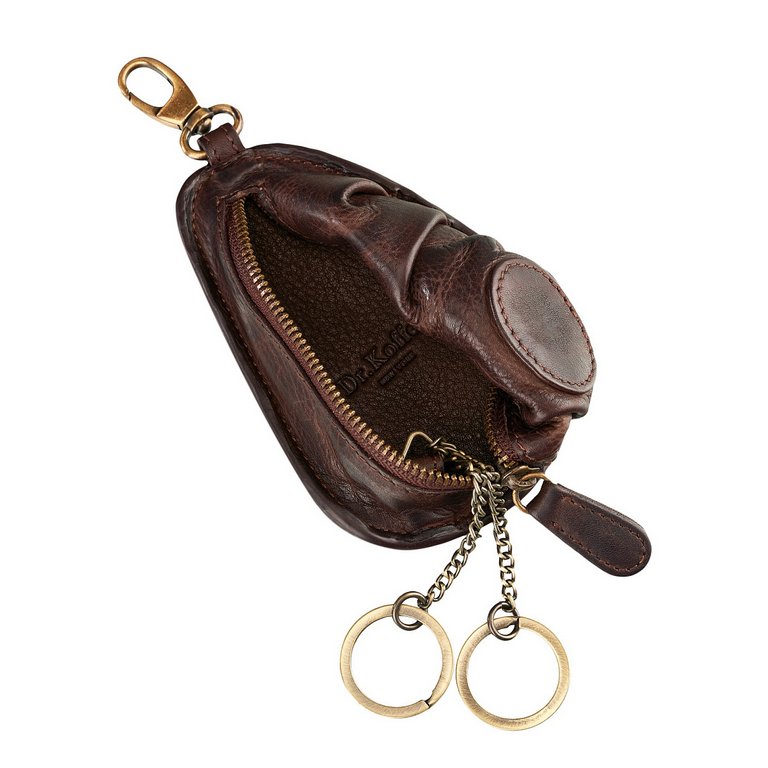 Футляр для ключей Dr.Koffer 8*12см, коричневый