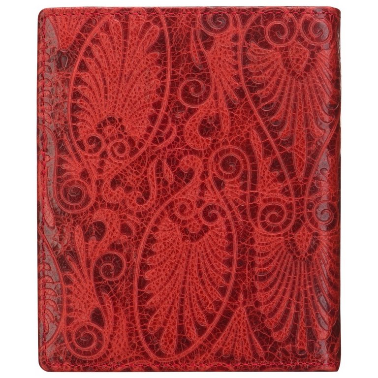 Визитница Dr.Koffer 13*11см на 48 визитки, красная