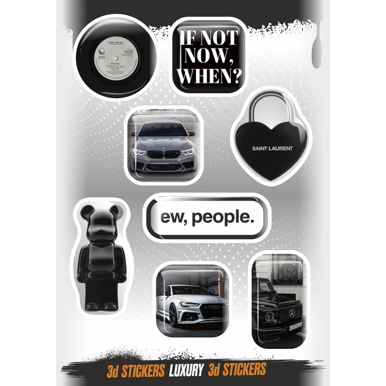 Наклейки объемные Nalepking "Лакшери 3D"