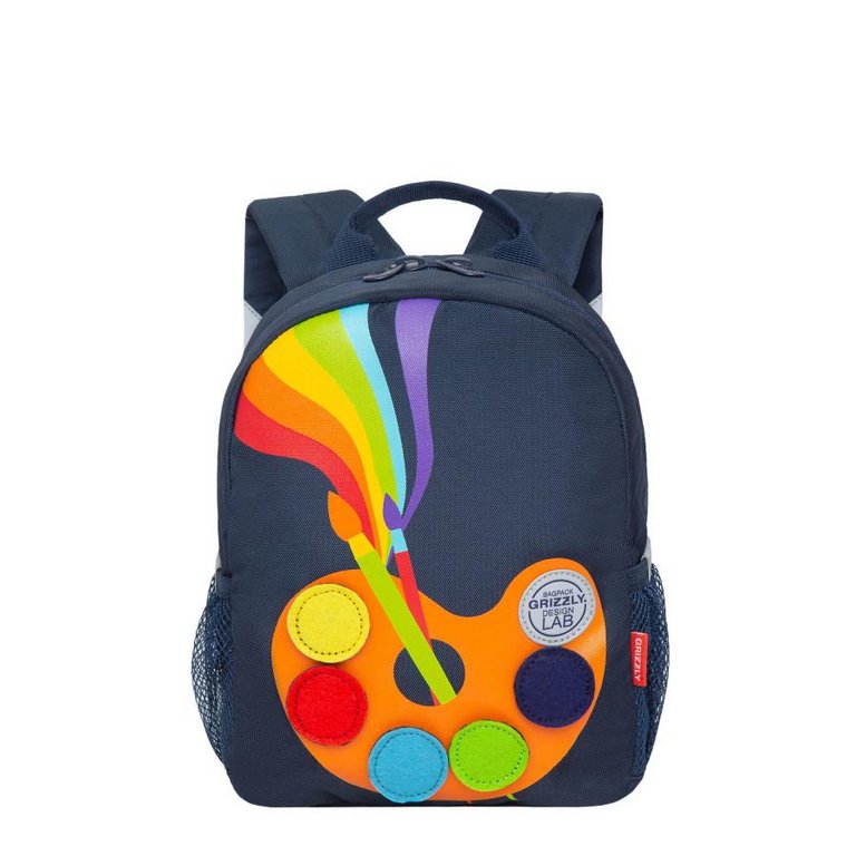Рюкзак детский универсальный GRIZZLY RS-374-2 20x10x20.1см синий
