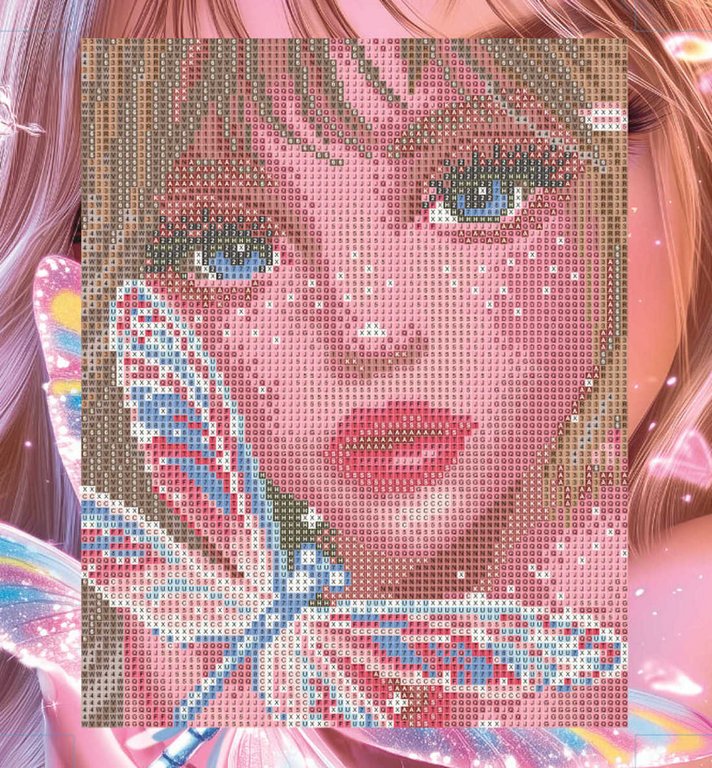 Алмазная мозаика 20*25см "Девушка и стрекоза" Феникс+