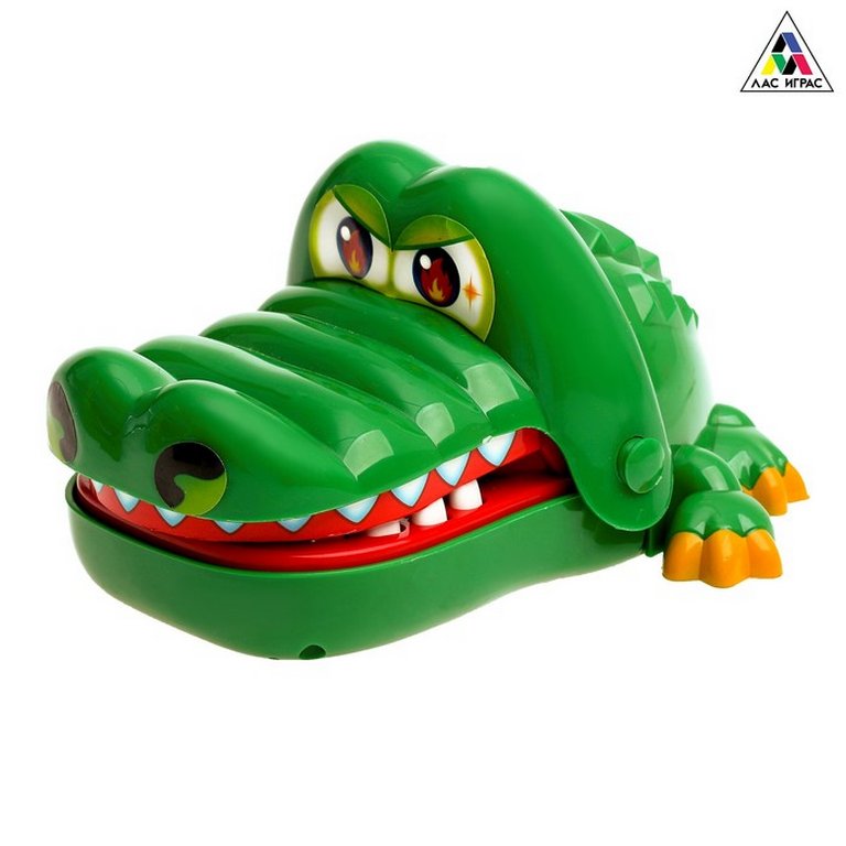 Игра настольная  .3+ "Безумный крокодил" на реакцию, Лас Иргас, №SL-00969