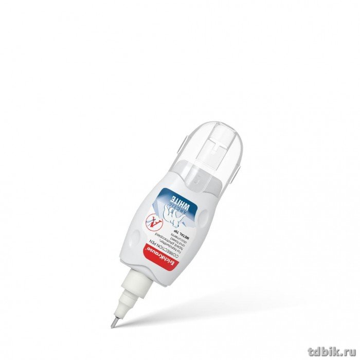 Корректирующая ручка метал. узел 10 мл., Erich Krause Arctic white