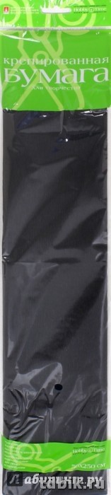 Бумага креповая 50*250 черная, Альт