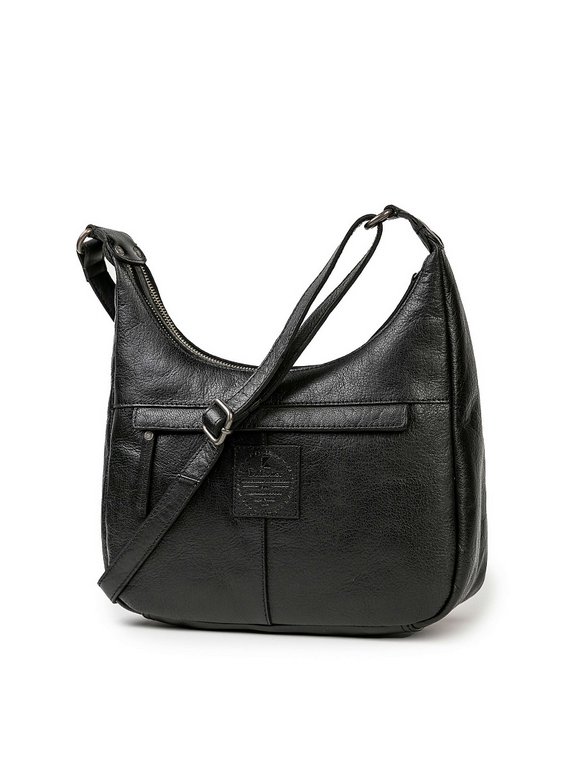 Сумка женская Dr.Koffer 28х21х9см см, нат.кожа черная