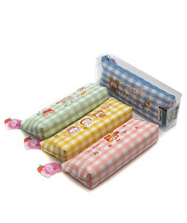 Пенал  для девочки Treein art "Друзья-зверята" 21*8*4 см, ткань (ассорти)