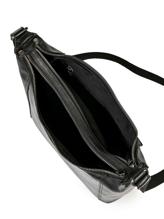 Сумка женская Dr.Koffer 28х22х11см см, нат.кожа черная