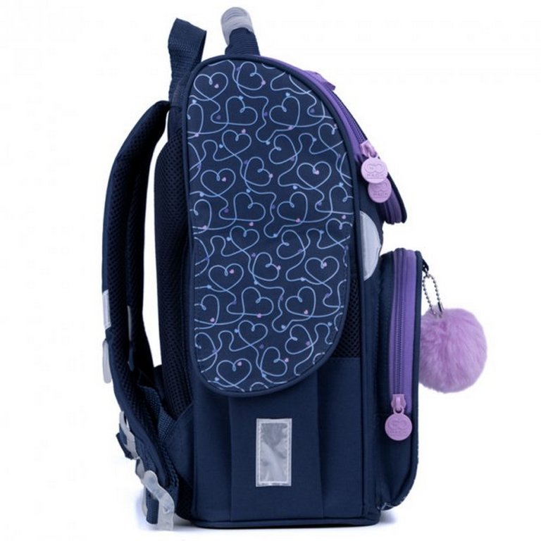 Ранец для девочки GoPack Education "Amazing Unicorn" 26*34*13 синий