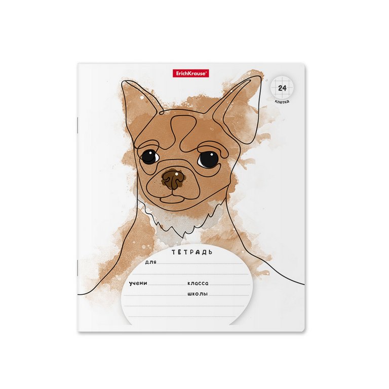Тетрадь 24 лист кл. А5  "Дружок" 5 видов