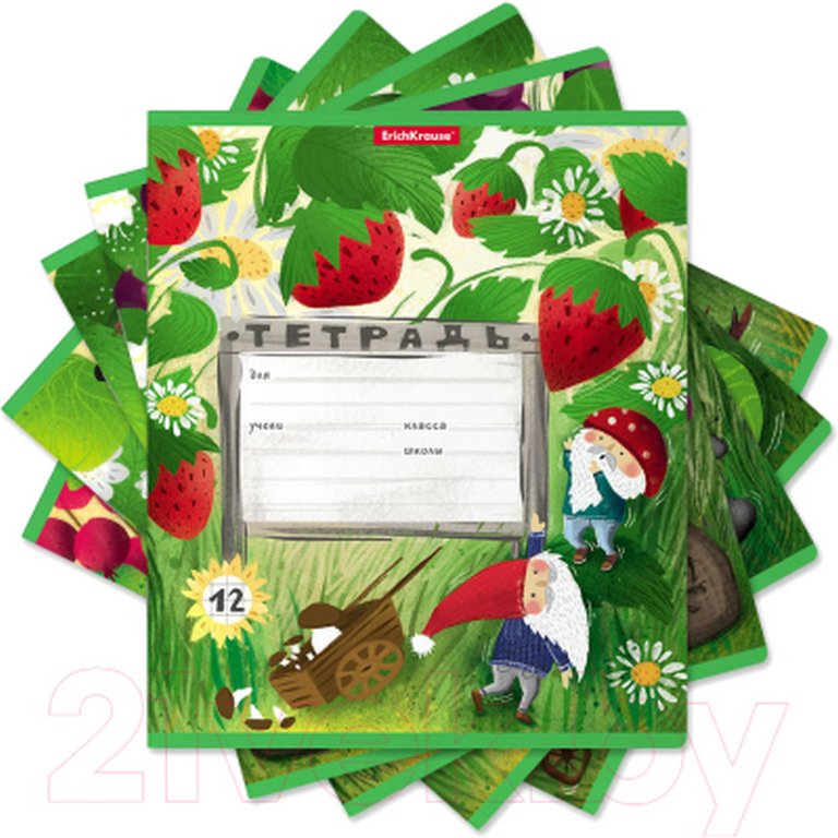 Тетрадь 12 лист кл. А5  "Гномики"