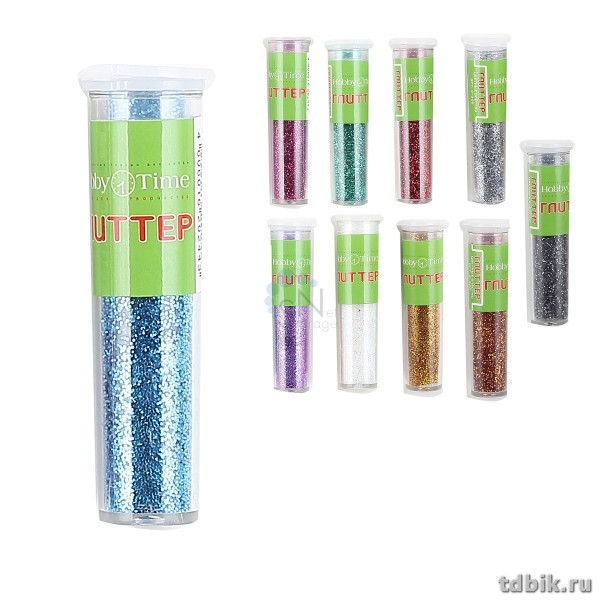 Глиттер  4,5г (ассорти) с дозатором HobbyTime