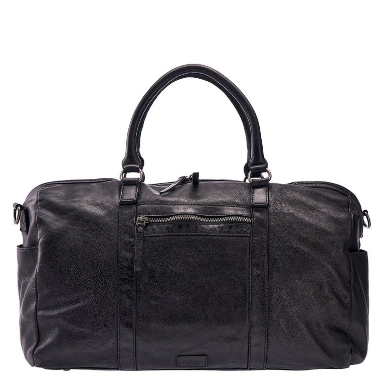 Сумка дорожная Dr.Koffer 50х32х20см нат. кожа, черный